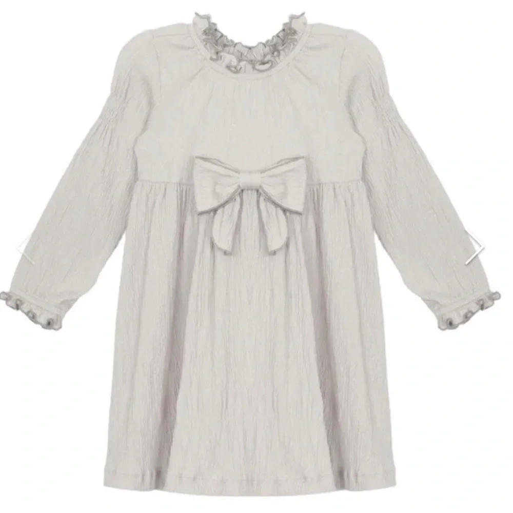 EUC mabel + honey 3T Remy Bow Woven Dress